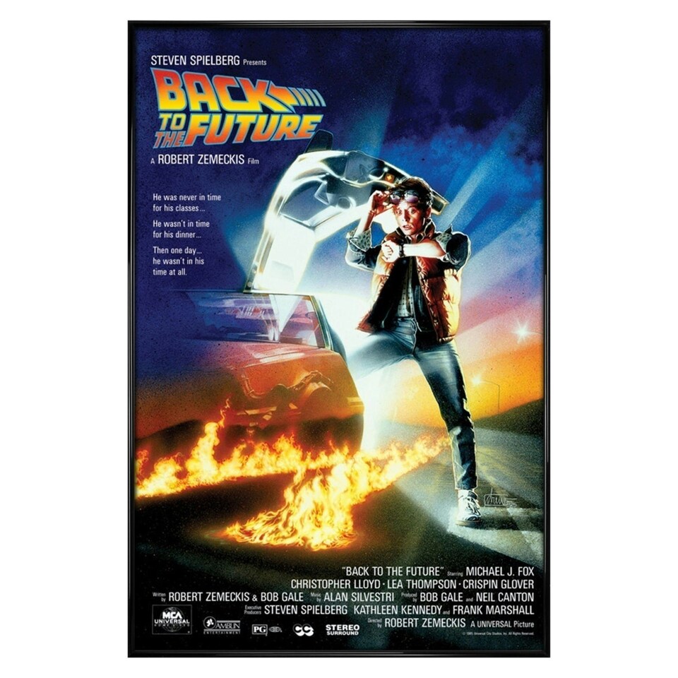 image 1 of Gloss Black Framed Back to the Future Movie Score Maxi Poster Framed Poster