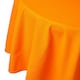 image 1 of Homescapes Orange Cotton Round Tablecloth - 178 cm Orange