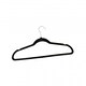 image 2 of Oypla Pack of 20 Black Non-Slip Space Saving Velvet Clothes Garment Coat Suit Hangers