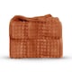 image 2 of Velosso Chunky Cord Waffle Plush Heavy Blanket - 150cm x 200cm Orange | Rust