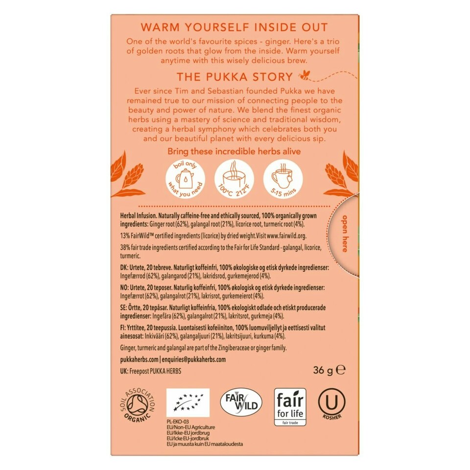 image 1 of Pukka Herbs Organic Herbal Tea, Day to Night Bundle with Morning Berry, Three Ginger & Night Time, 3 Packs of 20 Teabags