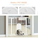 image 5 of PawHut 75-103 cm Pet Safety Gate Pressure Fit Stair w/ Small Door Double Locking
