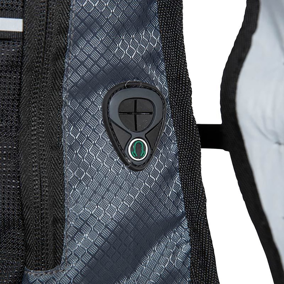 image 1 of Trespass Mirror Hydration Backpack/Rucksack (15 Litres) With Water Resevoir (2 Litres) | Grey | Cobalt | 1