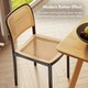 image 3 of VonHaus Brewer Set of 4 Plastic Rattan Dining Chairs