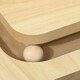 image 8 of PawHut 3-in-1 Cat Scratcher Post with Sisal Track Ball Toy, 87cm, Light Oak
