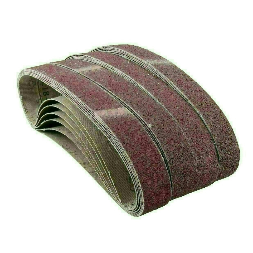 image 1 of Air Finger Sander Sanding Abrasive Belts Grinder 520mm x 20mm Mixed Grit 50pk