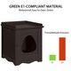 image 5 of Yaheetech Indoor Cat Litter Box Furniture Enclosure N/A | Espresso | One Size