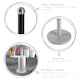 image 2 of Harbour Housewares Black Metal Kitchen Roll Holder Kitchen Storage Kitchen Towel Holder Kitchen Tissue Holder