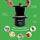 image 8 of Hamilton Beach 'The Mighty Mini' 1.8L Black Slow Cooker