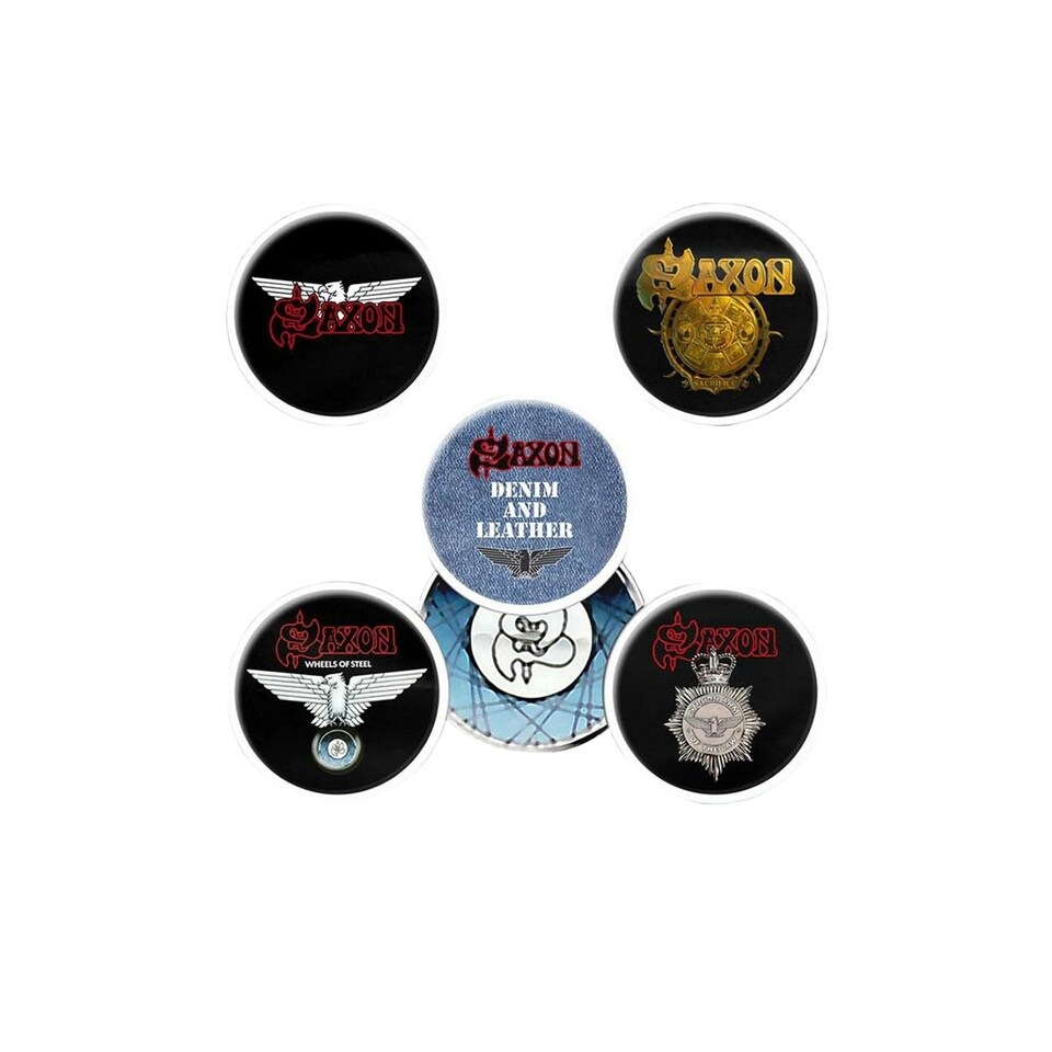 Saxon Button Badge Pack: Wheels Of Steel - Button Badge Pack N/A