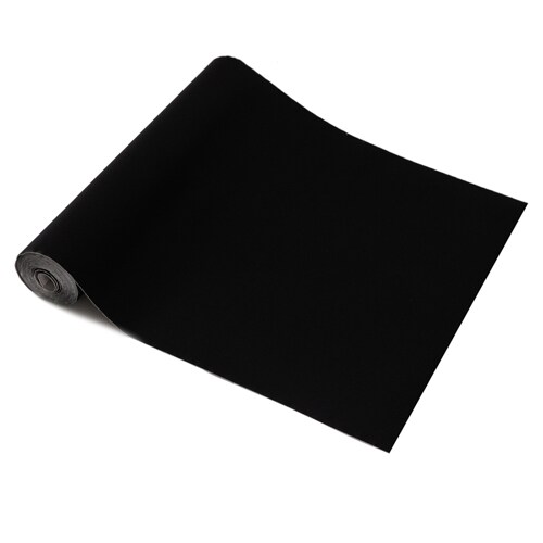 Sticky Back Plastic Premium Velour Felt Black Self-adhesive Vinyl Wrap for Crafts and Decoration 90cm x 5m - d-c-fix