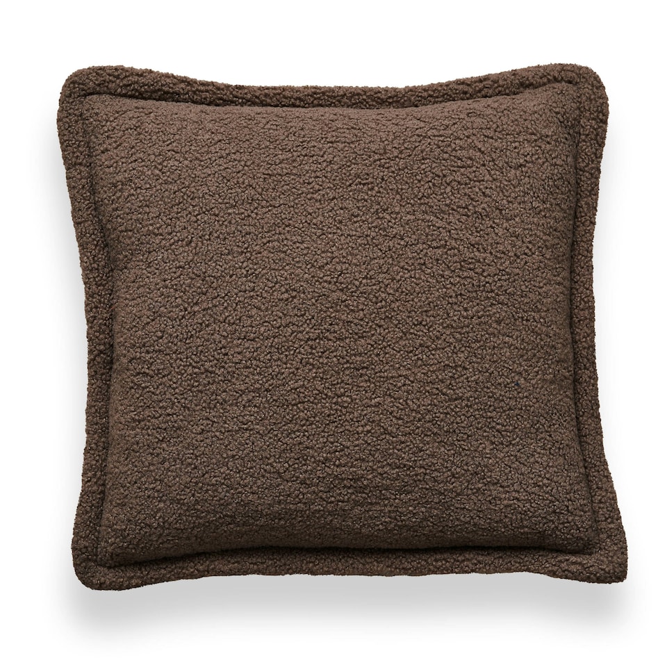 image 1 of BHS Boucle with Flange Edge Cushion, Brown