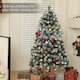 image 4 of HOMCOM 5ft Artificial Pine Christmas Tree with Pinecones, Steel Base
