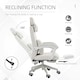image 5 of Vinsetto Home Office Chair Reclining Computer Chair w/ Lumbar Support White