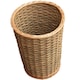 image 2 of Round Hallway Umbrella Walking Stick Wicker Basket | Brown | Brown | One Size