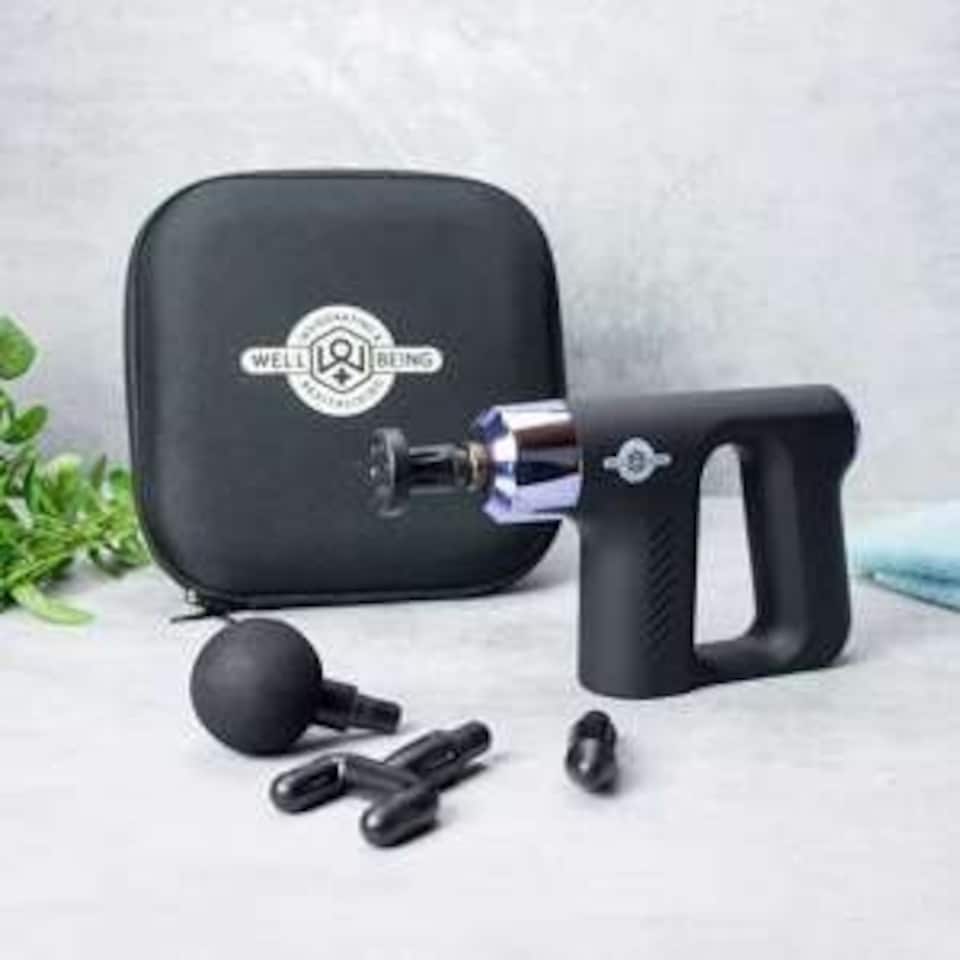image 1 of Well being Mini Massage Gun with Carry Case