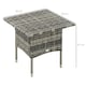 image 7 of Outsunny PE Rattan Outdoor Coffee Table, Modern Rattan Side Table, Mixed Grey