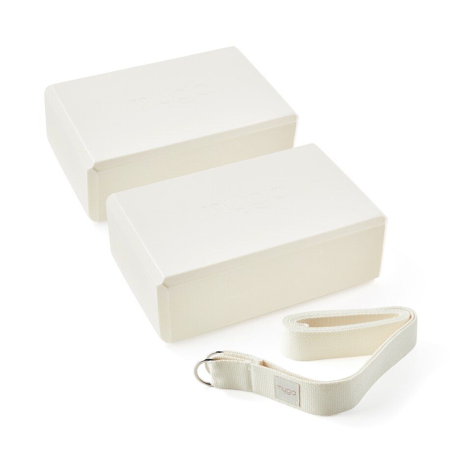 image 1 of Myga Pair of Blocks & Strap - Cream | Cream