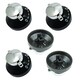 image 3 of SPARES2GO Control Knob for Stoves Newhome Oven Cooker (Pack of 5 Knobs) Black | Silver