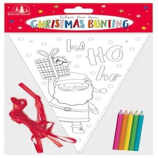 Colour Your Own Christmas Bunting