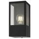 image 2 of CGC Dave Black Stainless Steel Outdoor Wall Light Lantern E27 IP54