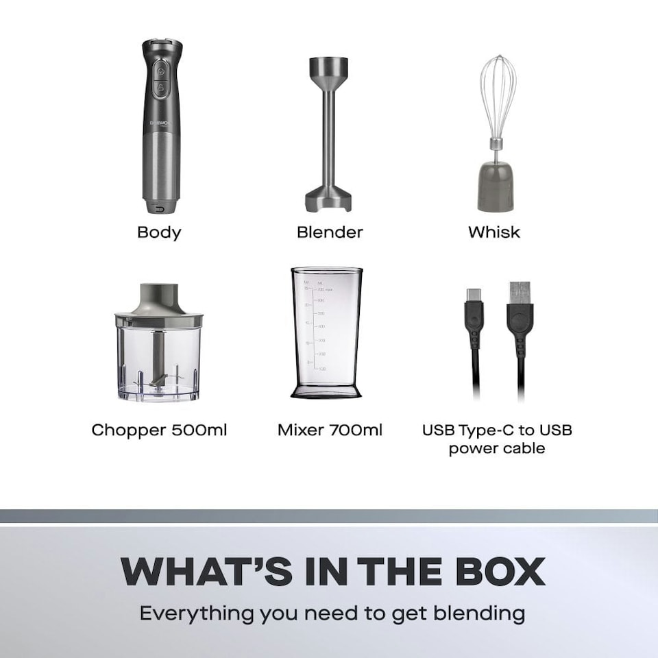 image 1 of Daewoo Freedom, Pro Cordless 3-In-1 Hand Blender
