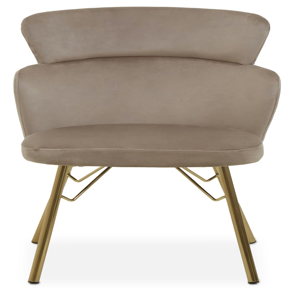image 1 of Interiors by Premier Mink Velvet Chair, Rustless Velvet Armchair, Easy to Assemble Bedroom Chair, Easy to Clean Outdoor Chair