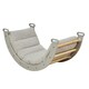 image 1 of Tutti Bambini Scala Montessori Pikler Rocking Frame Cushion - Boucle Mushroom