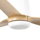 image 3 of Punt Tub 130cm Smart Ceiling Fan White, Light Wood Blades