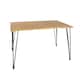 image 4 of Core Products Augusta Industrial Pine Rectangular Dining Table H76.0cm x W118.0cm x D75.0cm Brown