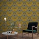 image 2 of GrandDeco Animal Kingdom Wallpaper - Ochre - 10m x 53cm Yellow