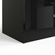 image 7 of FWStyle Chilton 8 Drawer Chest Of Drawers - Black Gloss Front