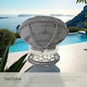 image 4 of Garden Chair Gargano - rotatable, resilient polyrattan, comfortable round cushion, Grey