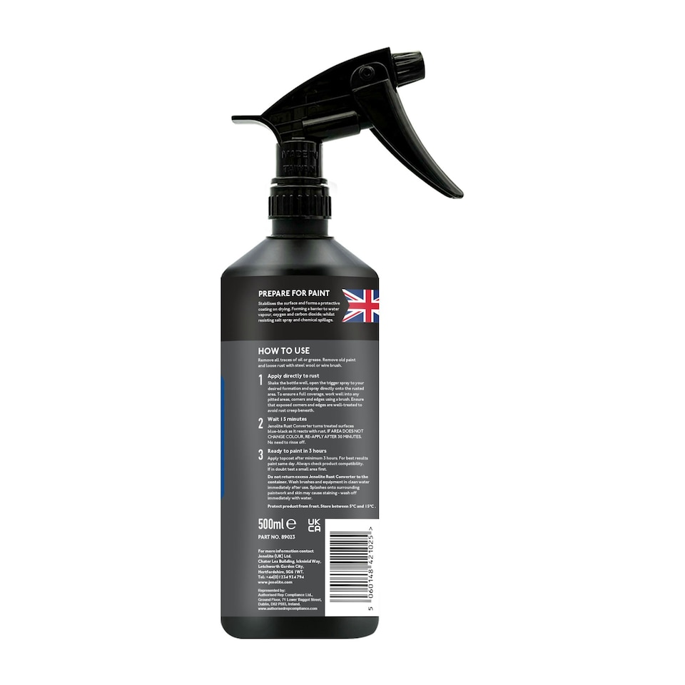image 1 of Jenolite Ready to Paint Trigger Spray Rust Converter - 500ml