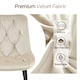 image 6 of SONARA Modern Set of 4 Velvet Dining Chairs with Ergonomic Upholstered Seat