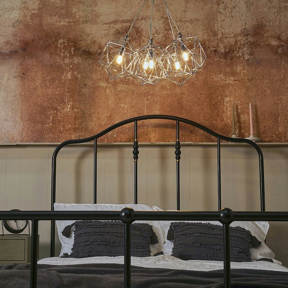 image 1 of ValueLights Jerome Polished Silver Pendant Light and G9 Capsule LED 3W Warm White 3000K Bulb