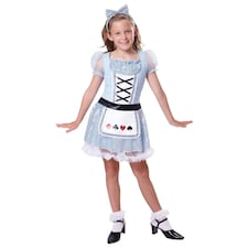 Bristol Novelty Childrens/Kids Card Girl Costume - Blue - S S