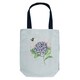 image 1 of Wrendale Designs 'Hydrangea' Bee Canvas Tote Bag