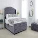 image 1 of Richmond Plush King Bed Frame - Grey