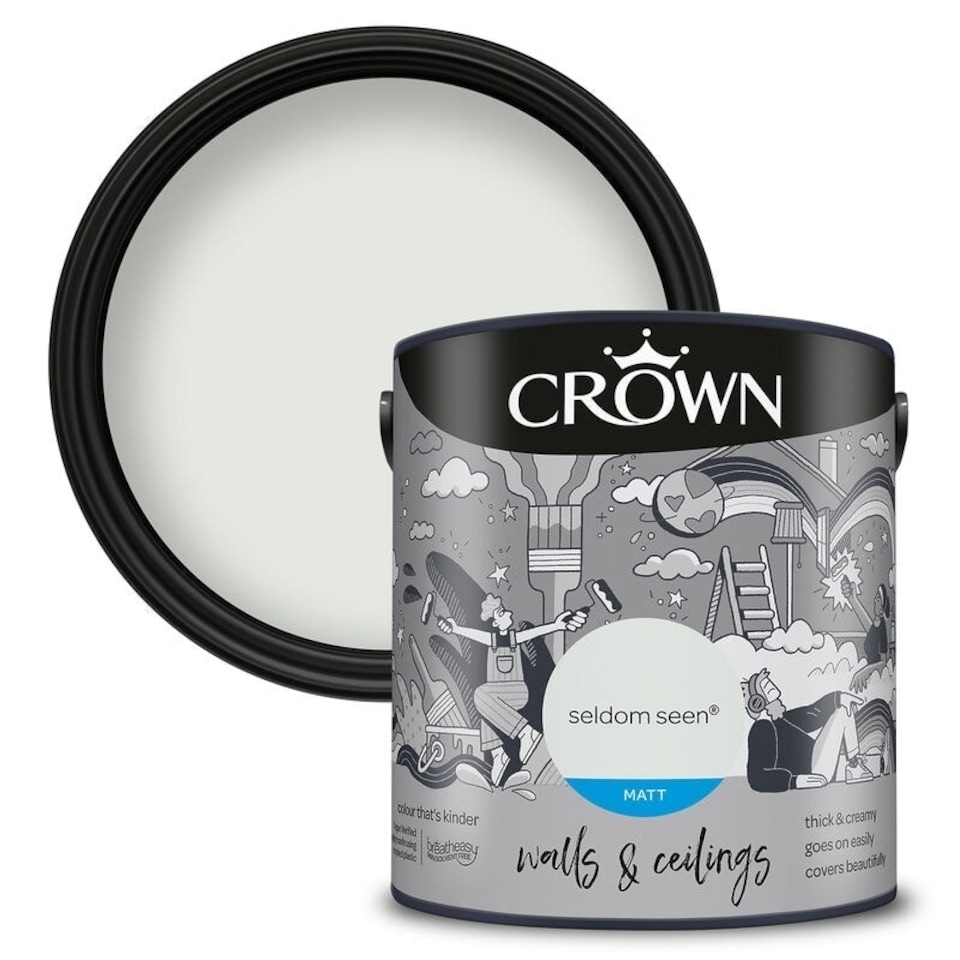 image 1 of Crown Walls & Ceilings Matt 2.5L Seldom Seen