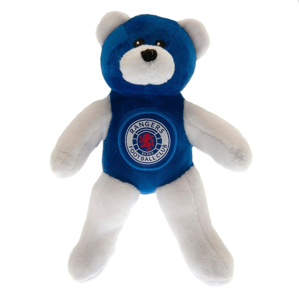 image 1 of Rangers FC Mini Teddy Bear - Blue/White - One Size
