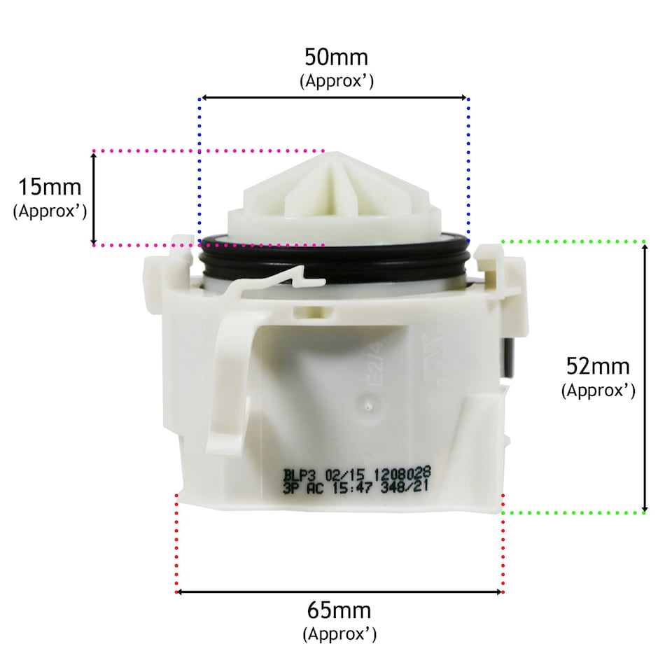 image 1 of SPARES2GO Drain Pump BLP3 1208028 AC for Bosch Neff Dishwasher 00631200 631200