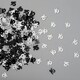 image 2 of 4x 14g Black-Silver 16th Birthday Confetti