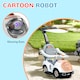 image 4 of AIYAPLAY 3 in 1 Ride on Push Car, Cartoon Robot Theme Foot to Floor Slider, Baby Push Along Car with Parent Handle, Light Music Horn, Underneath Storage, for Boys Girls 12-36 Months - White | White | White
