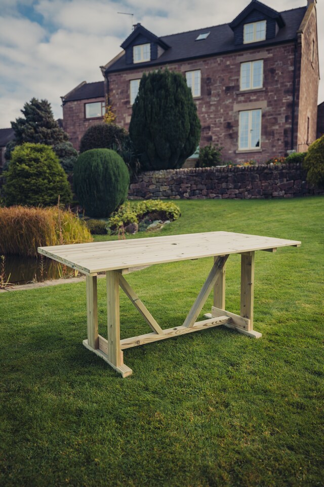 image 1 of Churnet Valley Clover Garden Table | Multi