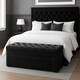 image 3 of 150cm Duke Ottoman Storage Box -Upholstered Blanket Box - Black Plush Velvet Multifunctional Storage Box