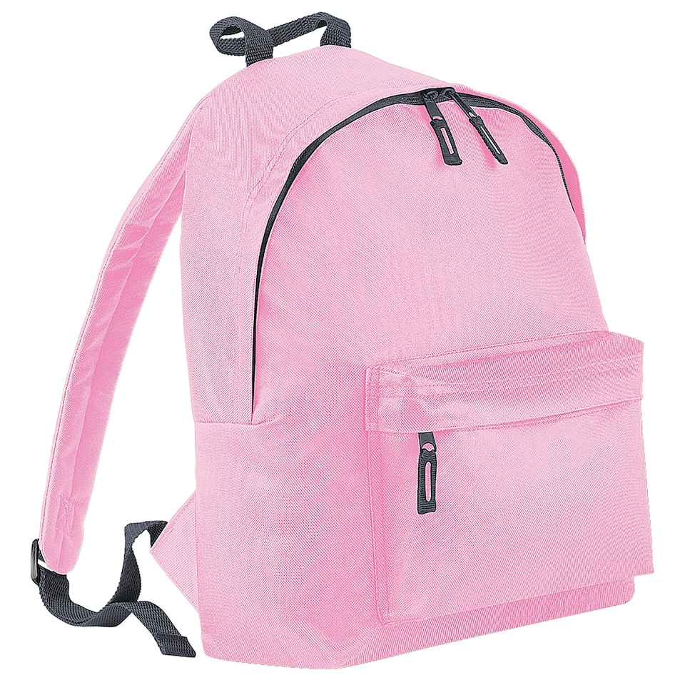 image 1 of Bagbase Fashion Backpack / Rucksack (18 Litres) - Classic Pink/Graphite - One Size