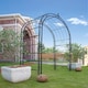 image 2 of Flower Garden Arch Black