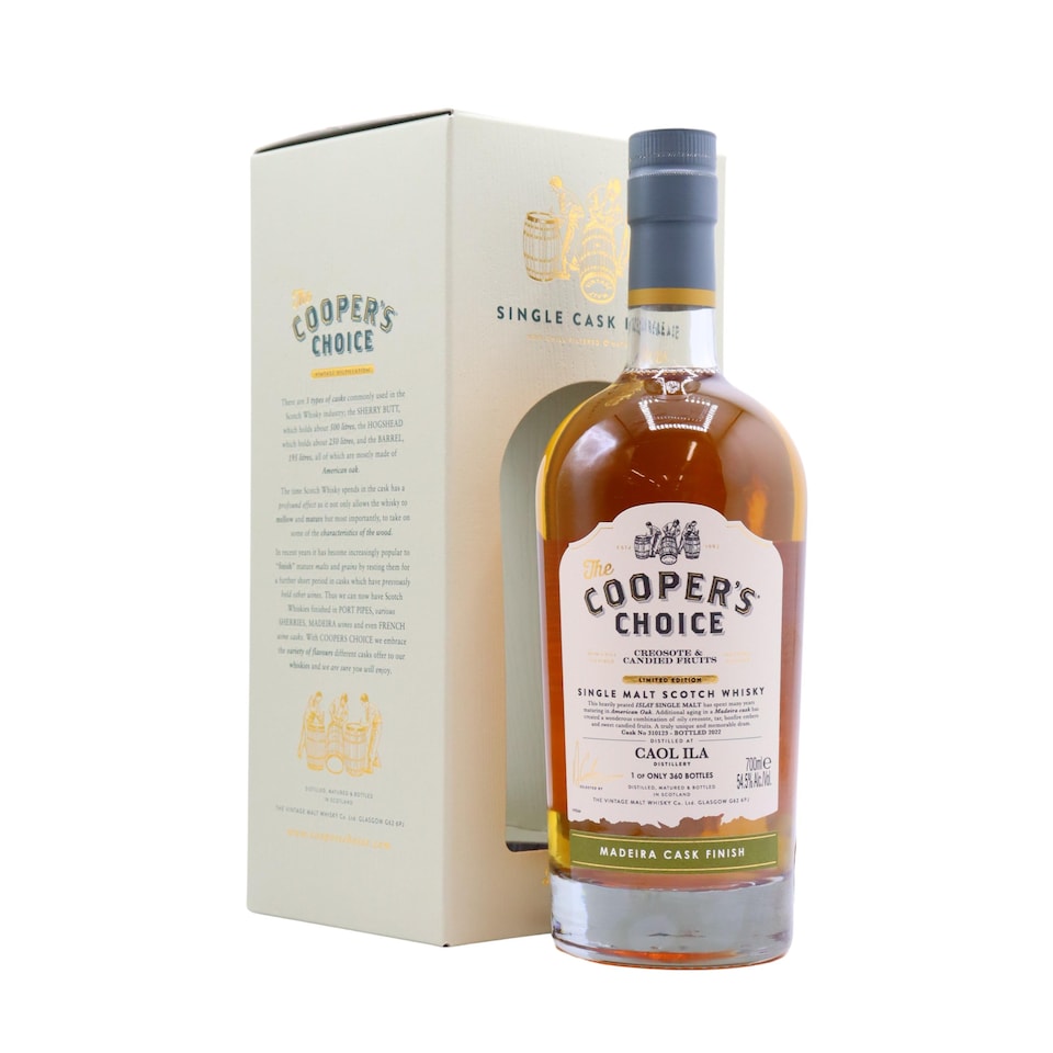 Caol Ila - Cooper's Choice - Creosote & Candied Fruits Single Madeira Cask No. 310123 Whisky