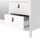 image 8 of Barcelona Wardrobe with 2 Doors 1 Mirror Door 2 Drawers in White